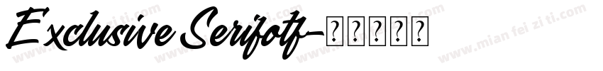 Exclusive Serifotf字体转换
